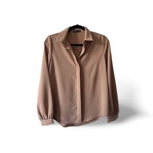 Formal tan blouse